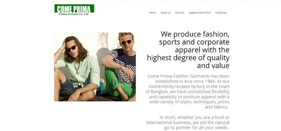 Come Prima Fashion Garments Co., Ltd.