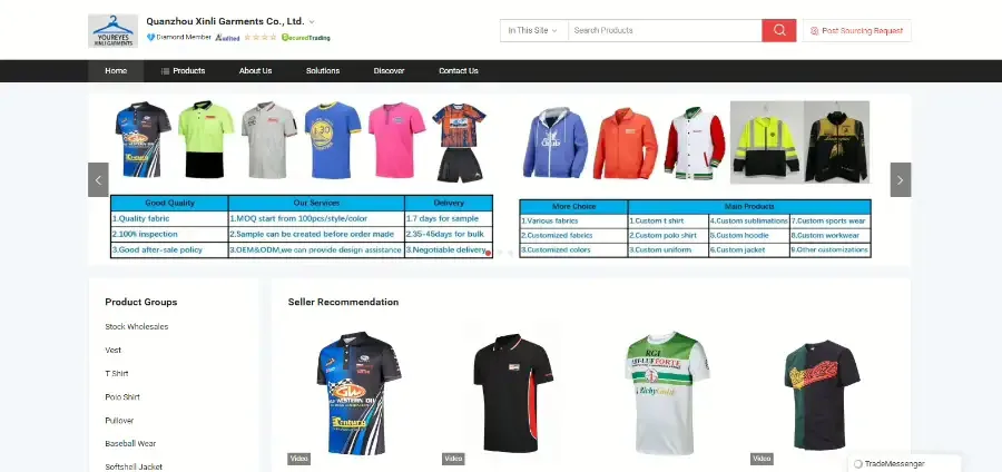 Quanzhou Xinli Garments Co., Ltd