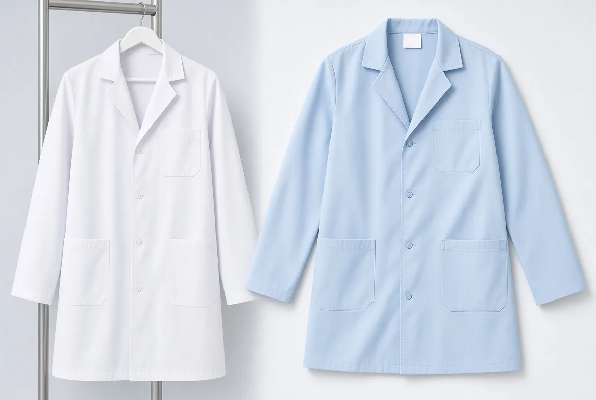 White consultation lab coat