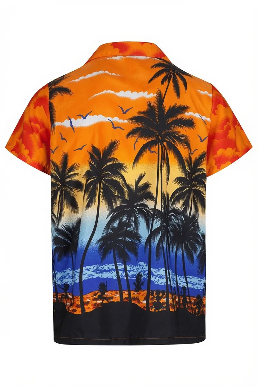 Sunset & Ocean Hawaiian Shirts