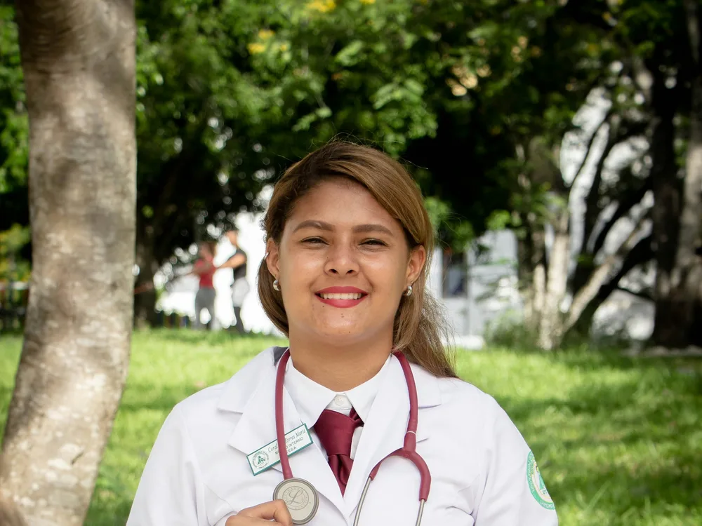 Nurses in matched scrub sets on a multi-site medical uniform programme