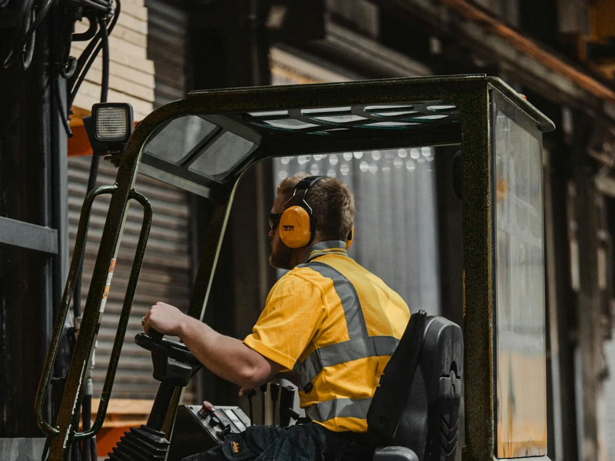 Yard and logistics crew in Class 2 hi-vis workwear